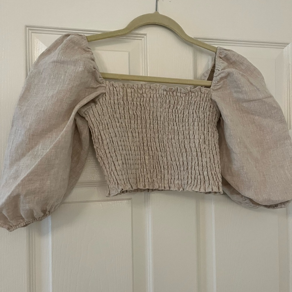 Reformation Puff Sleeve Top
